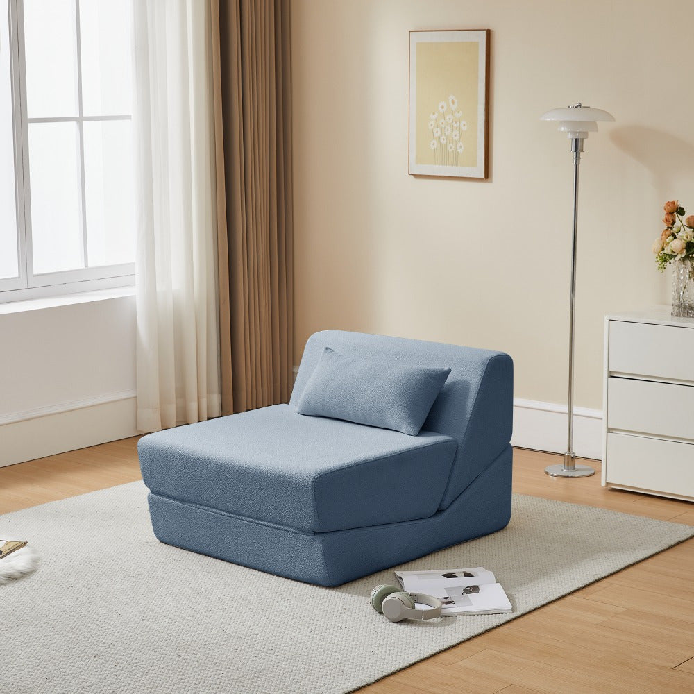 Three in One Folding Sofa, Convertible Bed, Easy to Carry Outdoors, Suitable for Living Room, Bedroom, Lounge, Outdoor