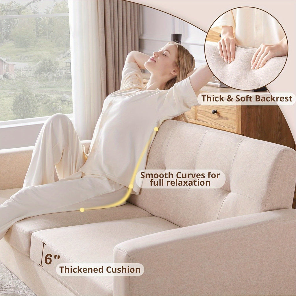 Modern Loveseat Sofa Mid Century Modern Loveseat Sofa, 77\