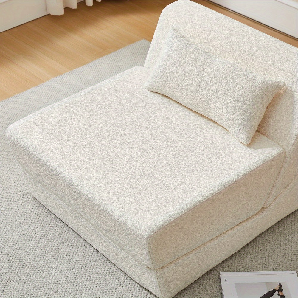 Three in One Folding Sofa, Convertible Bed, Easy to Carry Outdoors, Suitable for Living Room, Bedroom, Lounge, Outdoor