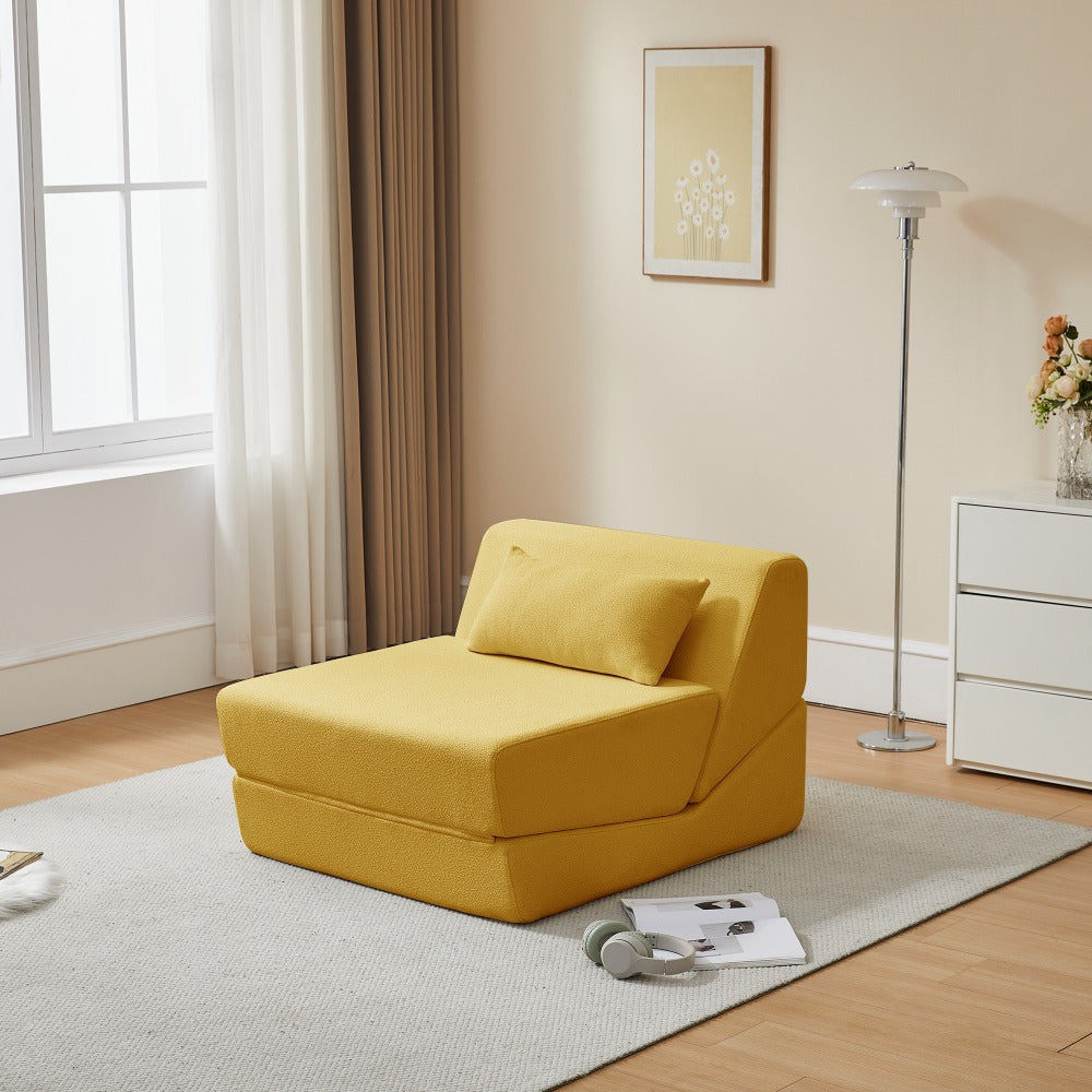 Three in One Folding Sofa, Convertible Bed, Easy to Carry Outdoors, Suitable for Living Room, Bedroom, Lounge, Outdoor