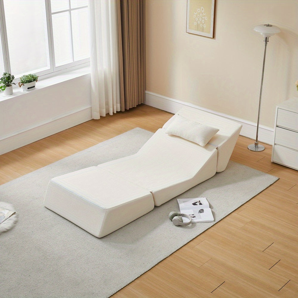 Three in One Folding Sofa, Convertible Bed, Easy to Carry Outdoors, Suitable for Living Room, Bedroom, Lounge, Outdoor