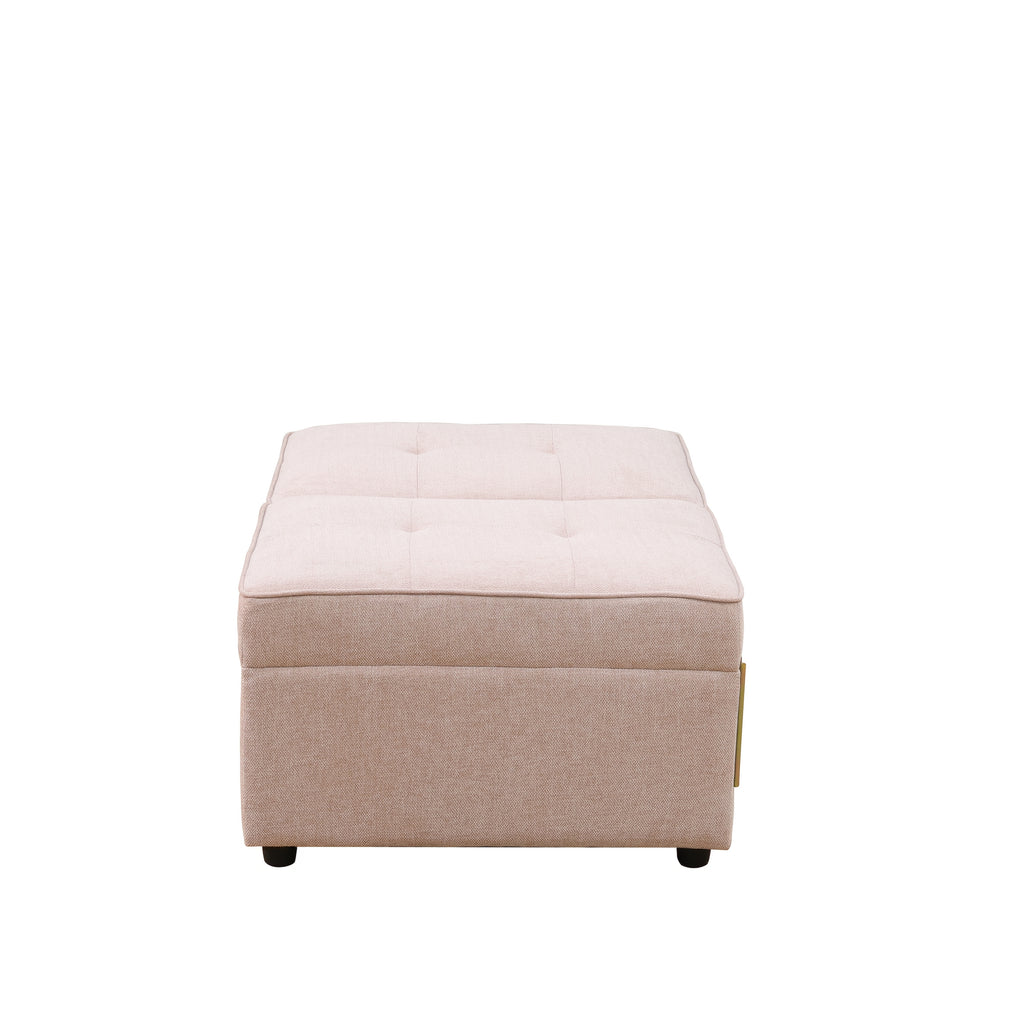Storage Sofa, Sackcloth Living Room Adjustable Sofa, Wedge, Modern Sofa With Storage, Compact Futon For Small Spaces, Dorm, Guest Room