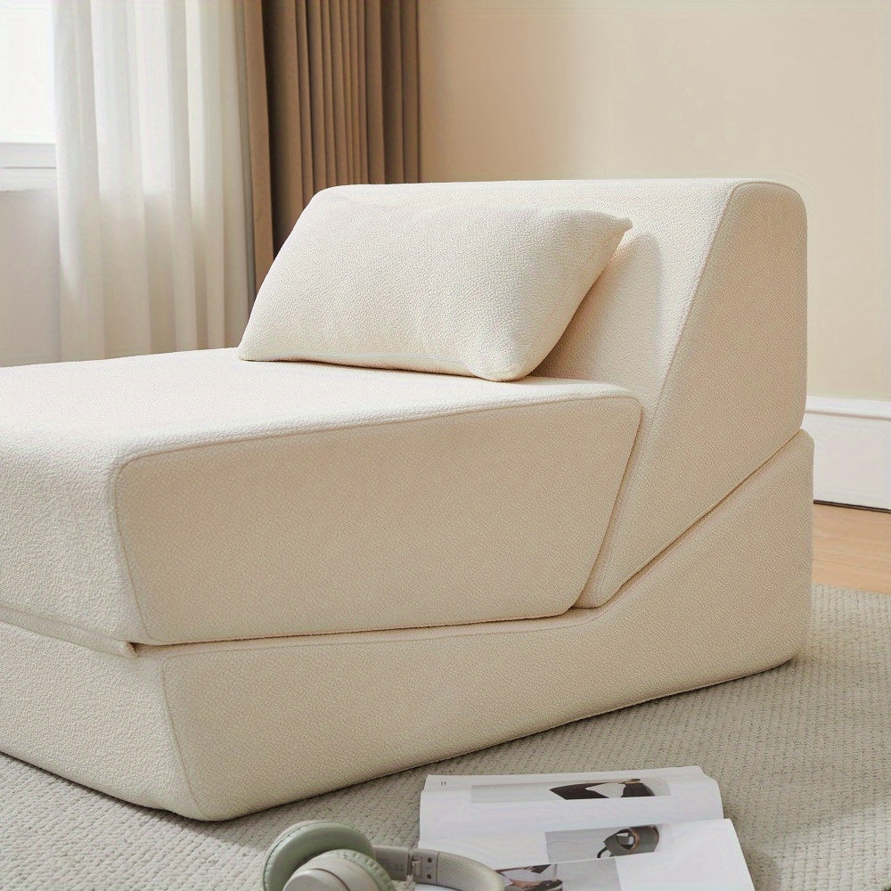 Three in One Folding Sofa, Convertible Bed, Easy to Carry Outdoors, Suitable for Living Room, Bedroom, Lounge, Outdoor