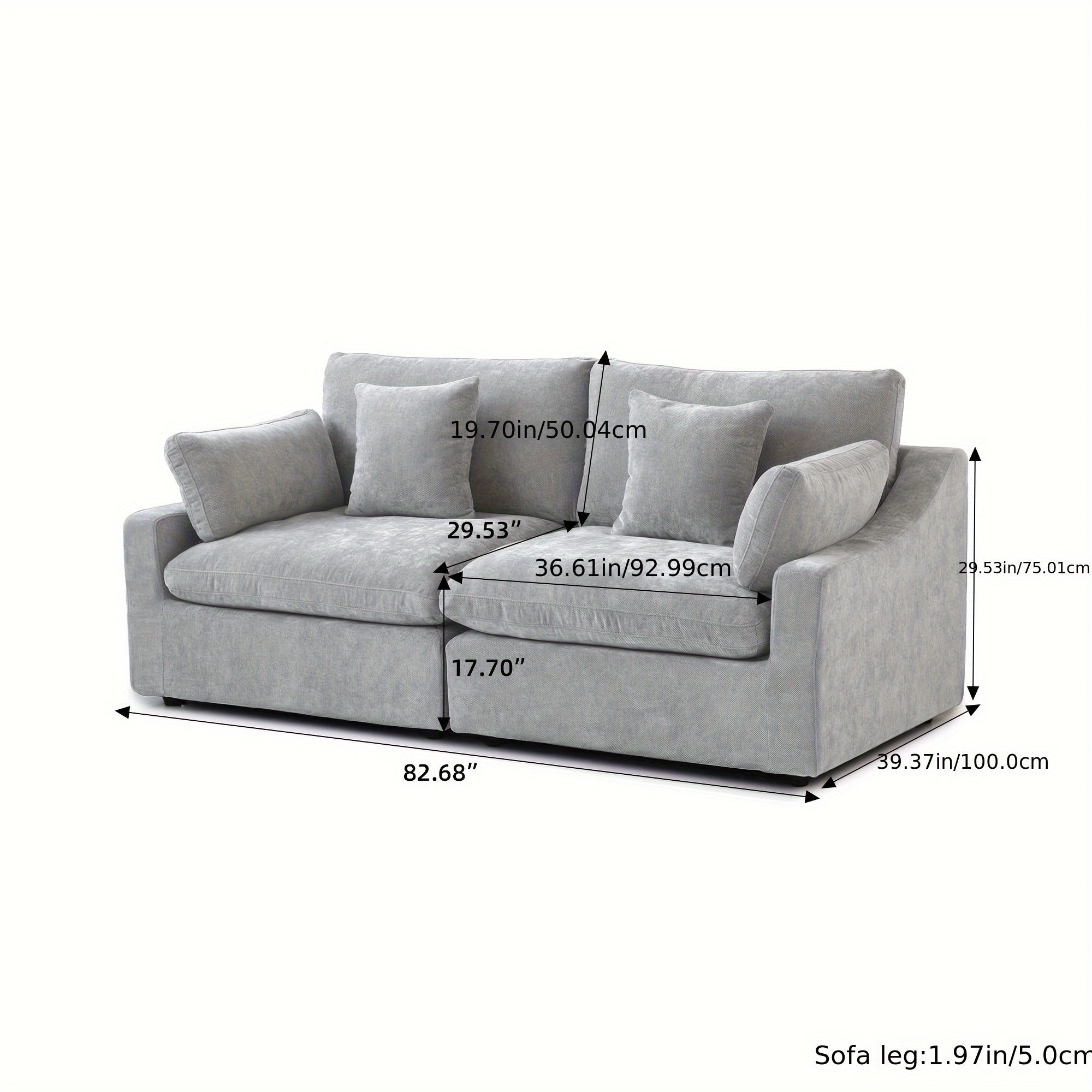 Modern Minimalist Modular Sofa Modern Minimalist Modular Sofa - 82.68\
